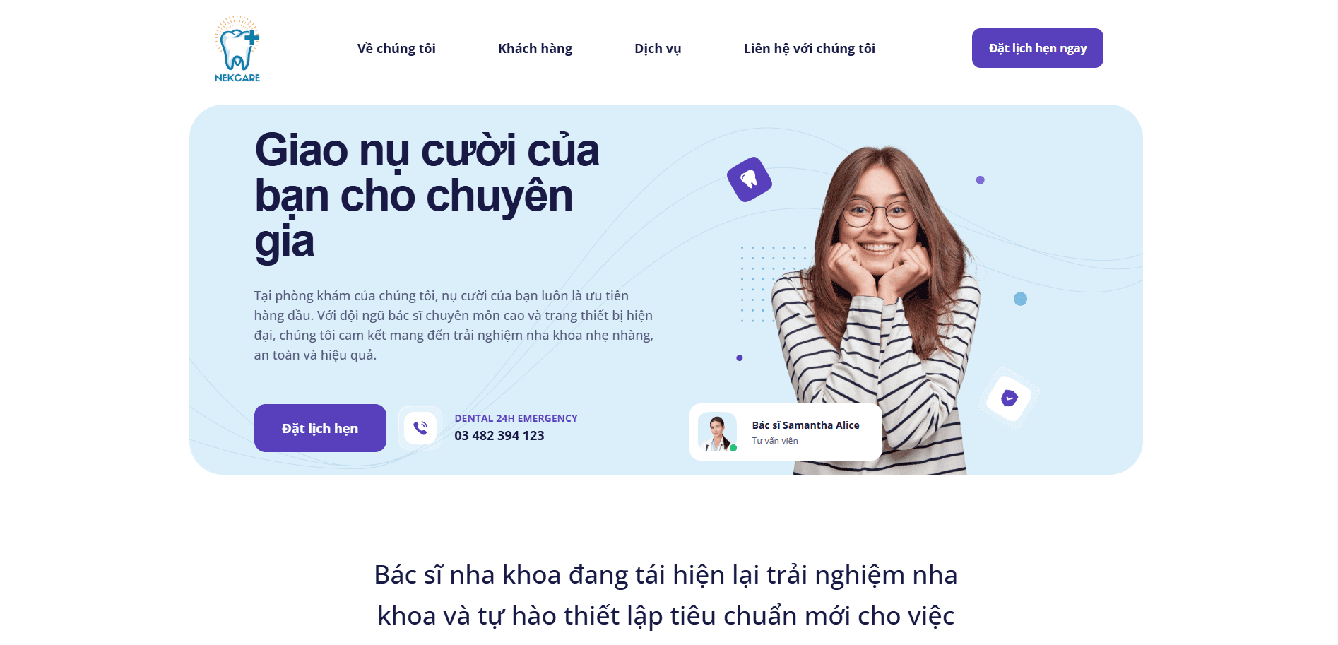Landingpage Dental